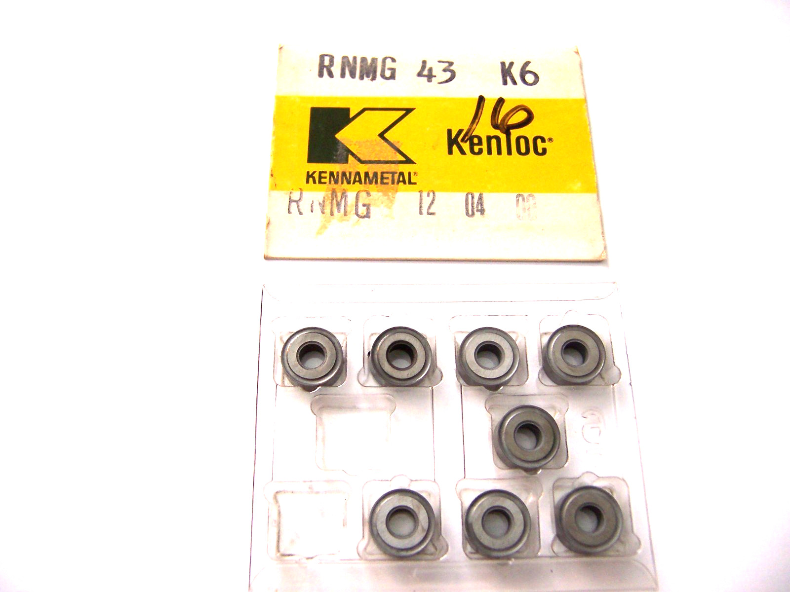 New 8 Pcs – RNMG 43E Grade K6 Kennametal Inserts
