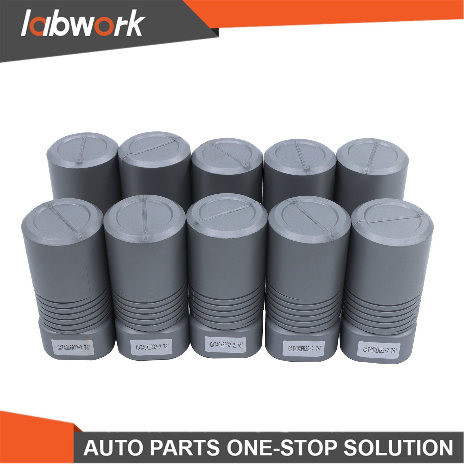 Labwork 10pcs CAT40 ER32 Collet Chuck Set 2.76″ 70mm CNC Milling Tool Holder