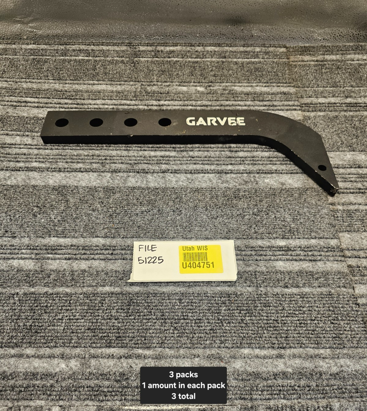 (QTY 3) GARVEE 16″ Box Blade Ripper Shanks Heavy-Duty Steel Digging Plowing