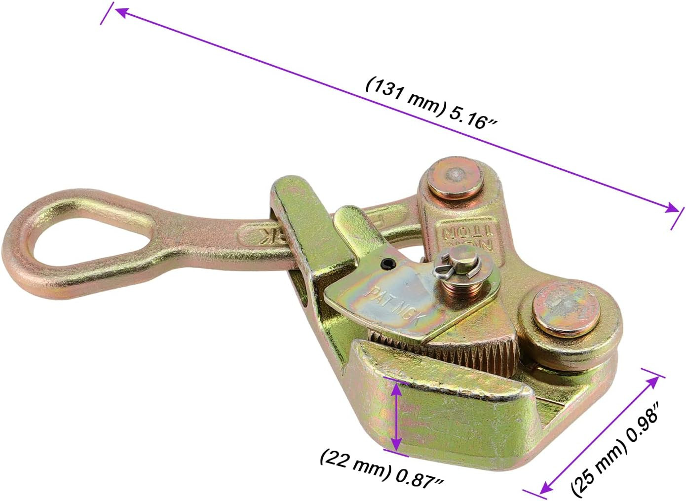 JOIKIT 2 PCS 1 T 2204 Lbs Cable Grip Wire Grip Puller Wire Gripper Steel Cable P