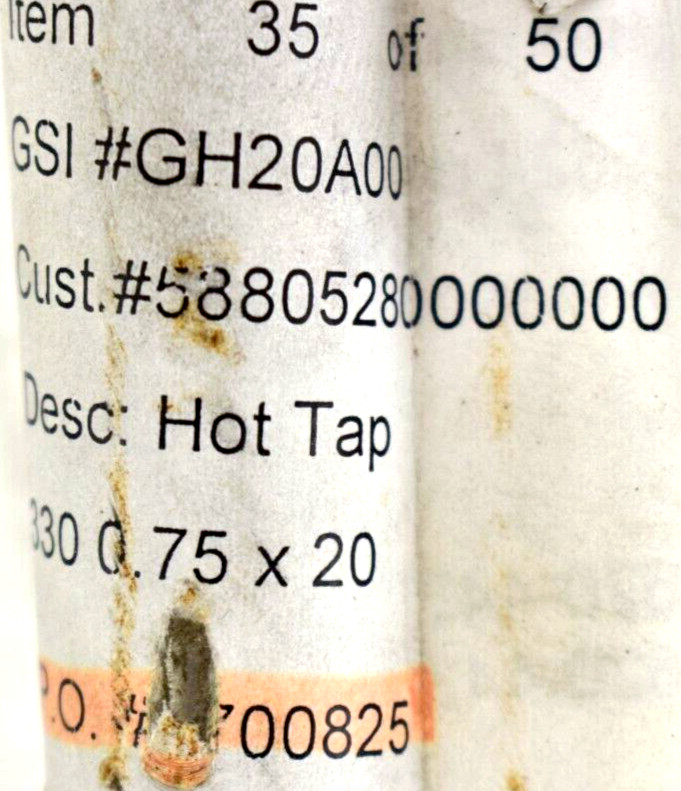 GSI Industrial Heating Products GH20A00 Hot Tap Heating Elem – RA330HT 0.75 X 20