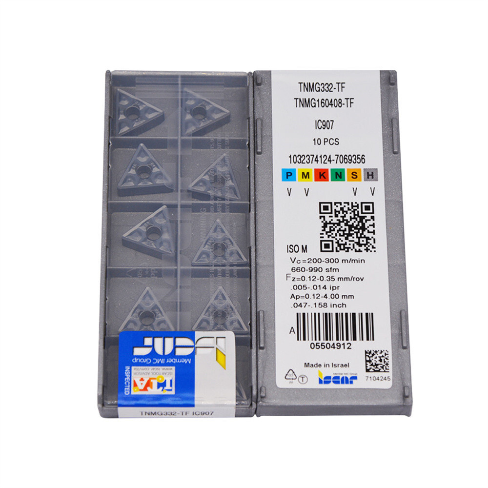 2pack TNMG160408-TF TNMG332-TF IC907 New Carbide Inserts CNC blade