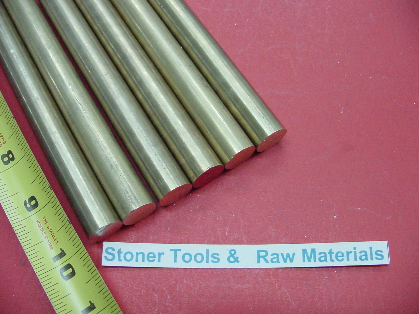 6 Pieces 1/2″ C360 BRASS SOLID ROUND ROD 10″ long New Lathe Bar Stock 1/2 Hard