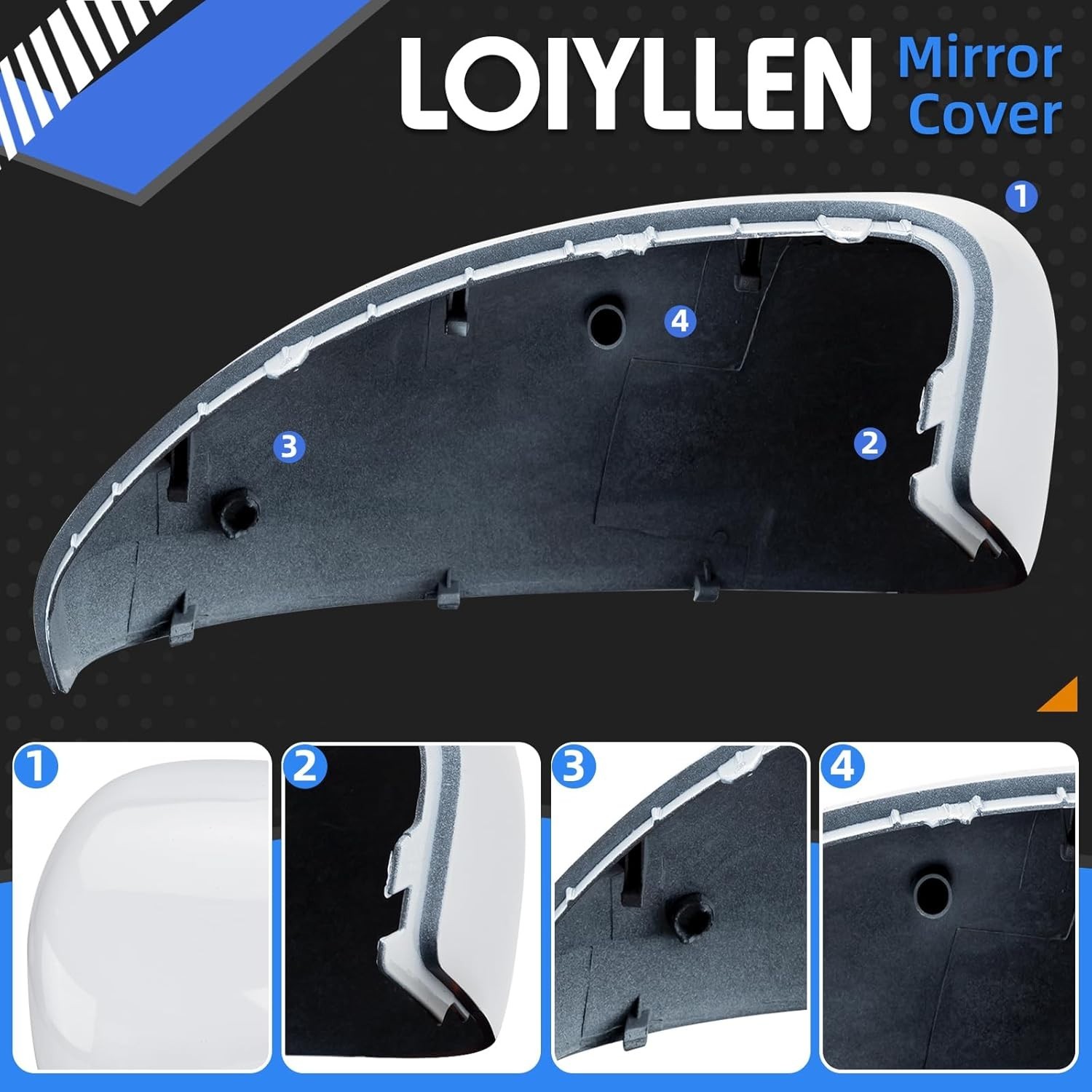 Driver Side Mirror Cover for Chevrolet Chevy Cruze 2009 2010 2011 2012 2013