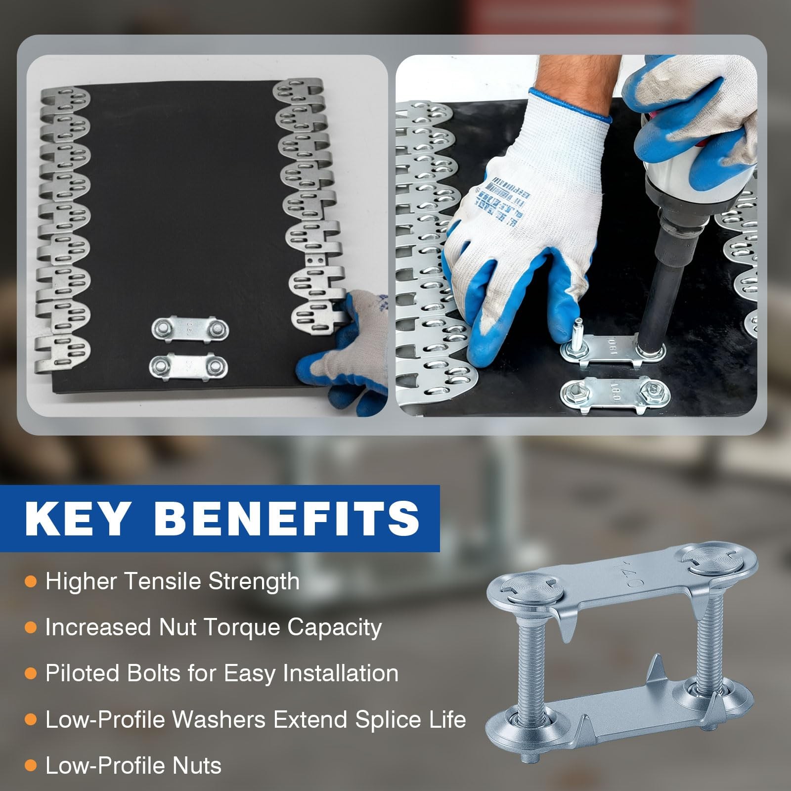Zonon Conveyor Belt Fasteners Steel Plates for Industrial Conveyors