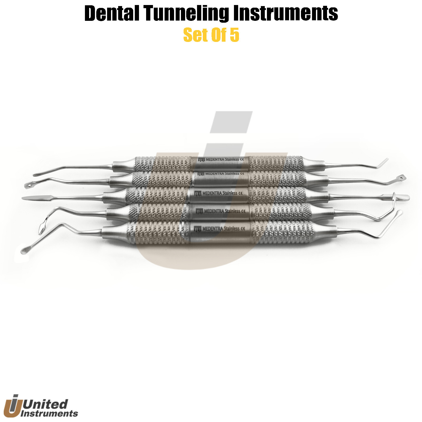 Dental Implant Tunneling Instruments Modified Set Vista Papila Tunnel Technique