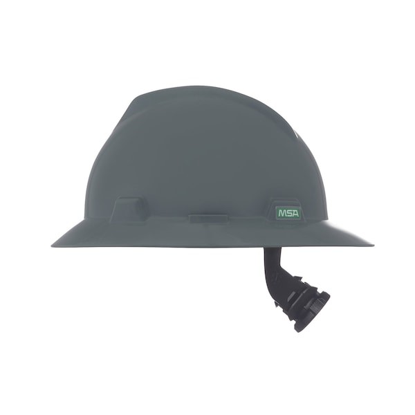 Msa Safety 475367 V-Gard Slotted Full Brim Hard Hat, Fas-Trac Iii Suspension,