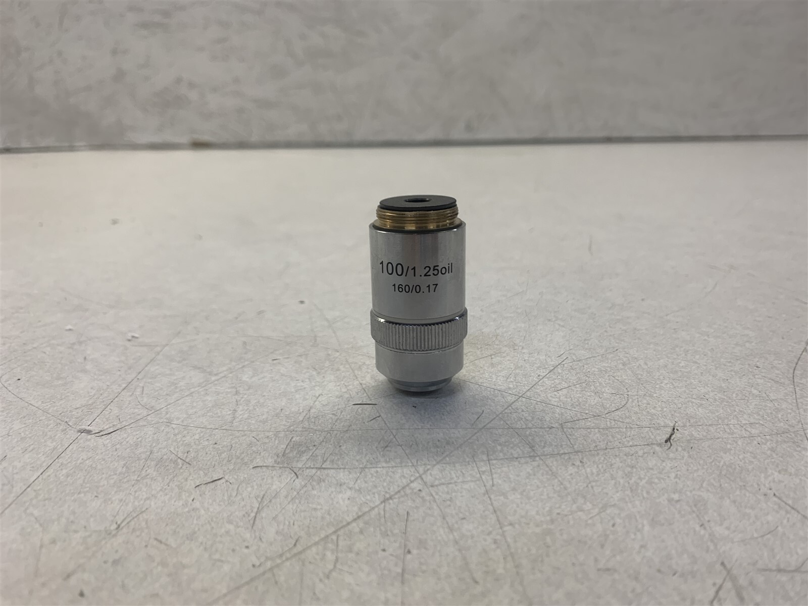 100/1.25OIL 160/0.17 UNBRANDED MICROSCOPE OBJECTIVE LENS