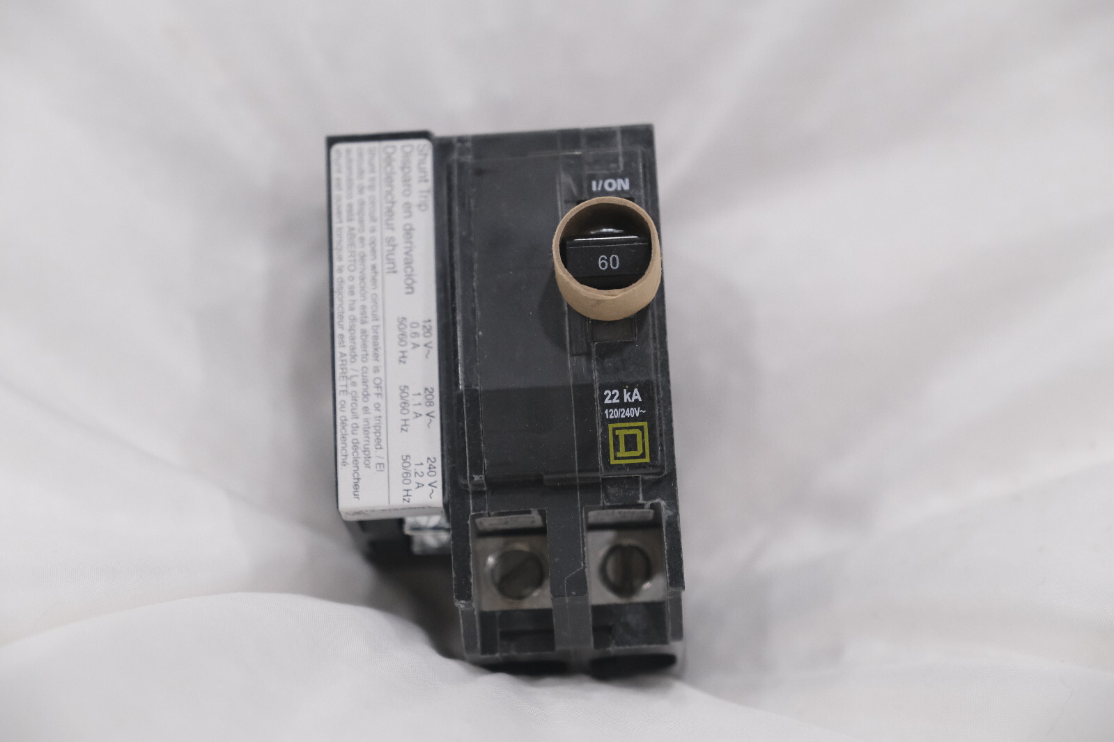 QO0260VH1021 QO Shunt Trip Breaker 60 amp Square D 2 Pole