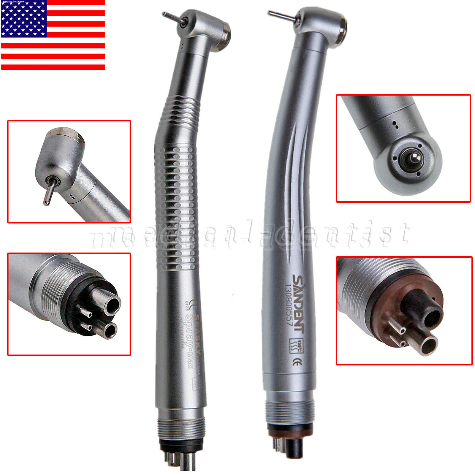 1/10PCS NSK PANA MAX Style Dental High Speed Handpiece Push 4Hole Y1BA4/STNABM