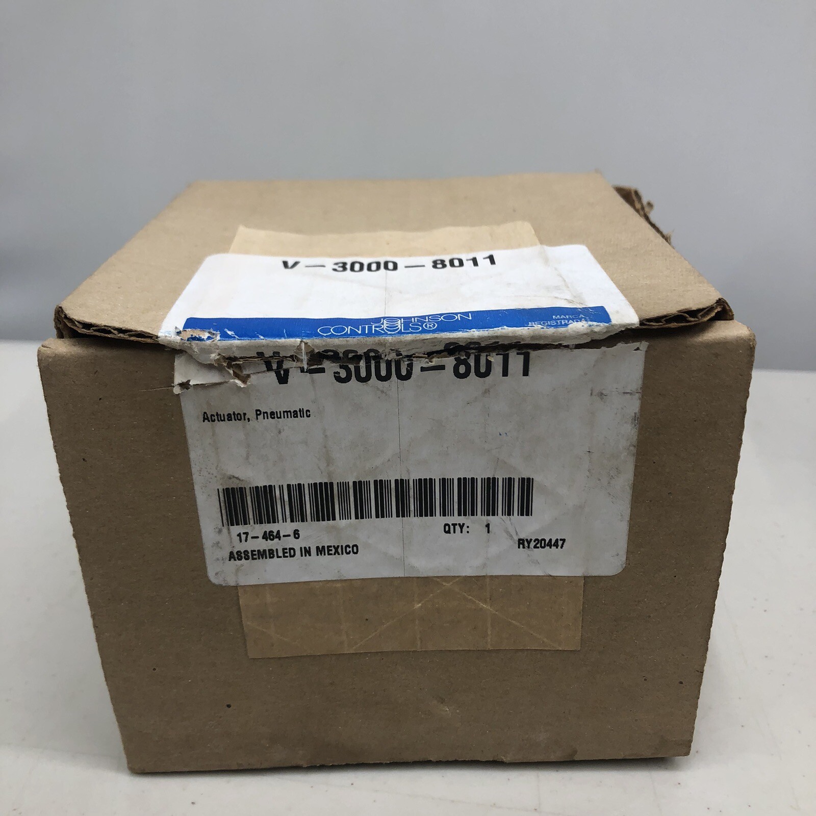 New JOHNSON CONTROLS V-3000-8011 Pneumatic Actuator