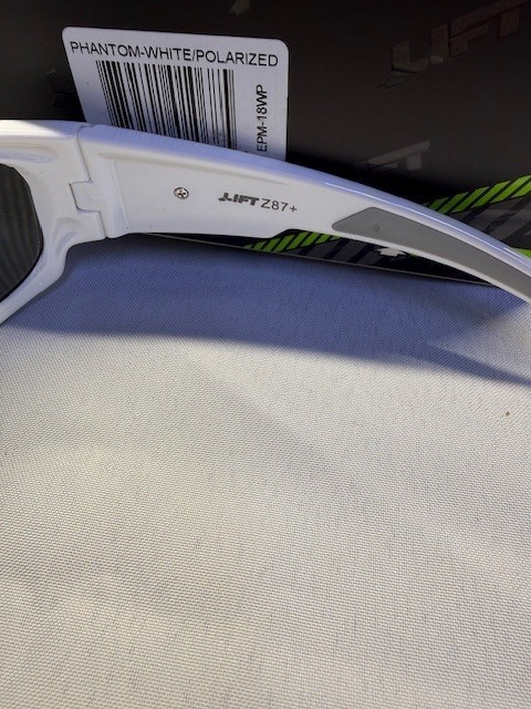 LIFT Safety Phantom Safety Glasses (White Frame/Polarized Lens) EPM-18WP