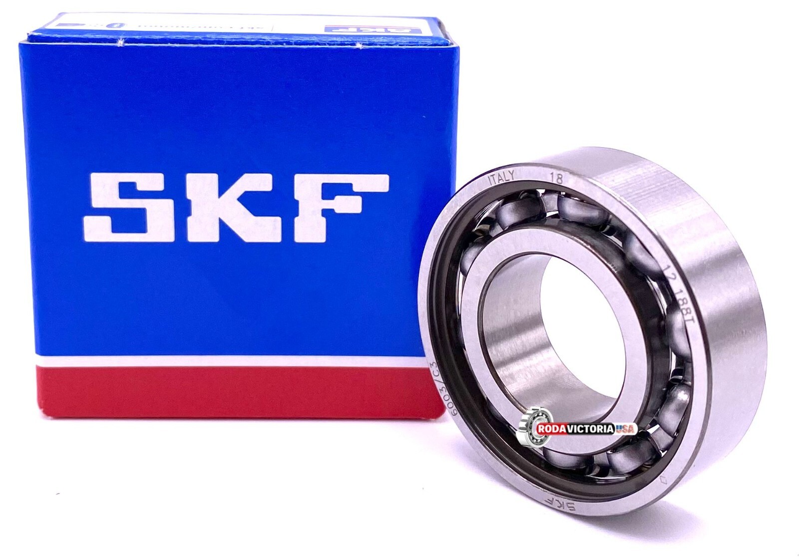 SKF 6003 Deep Groove Ball Bearing, Open Type, No Seals 17x35x10 mm