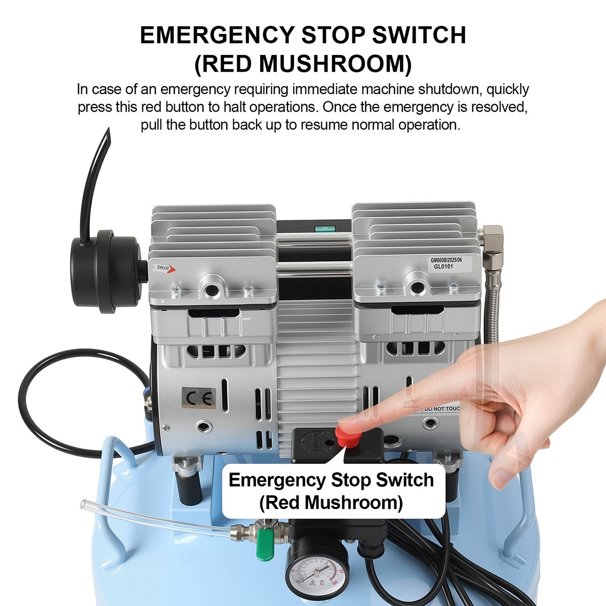 24L/40L Dental Silent Oil-Free Air Compressor Medical Pump/ Chair