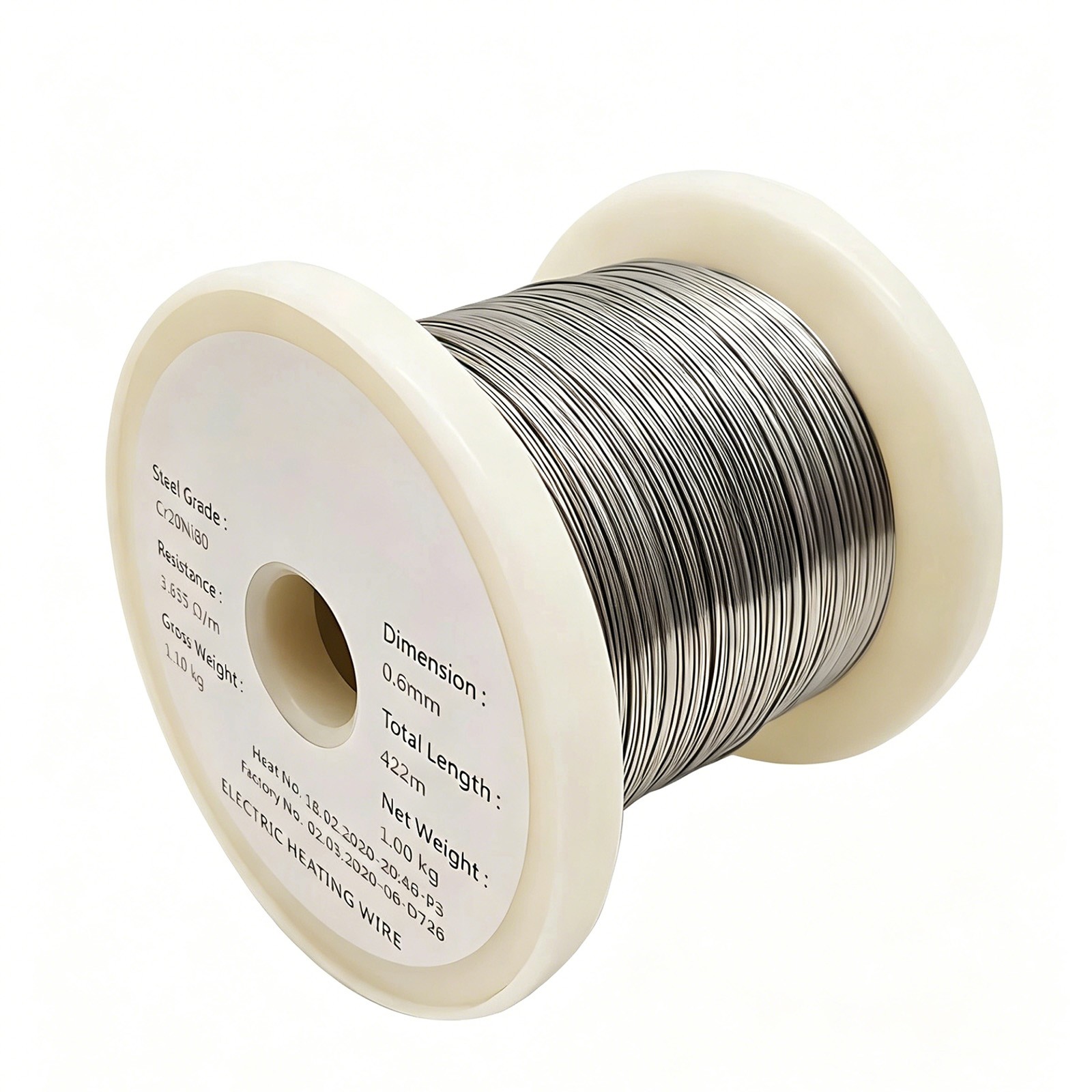 Nichrome Wire Resistance Nickel Chrome Heating Element 0.1mm 0.12mm 0.15mm ~ 3mm
