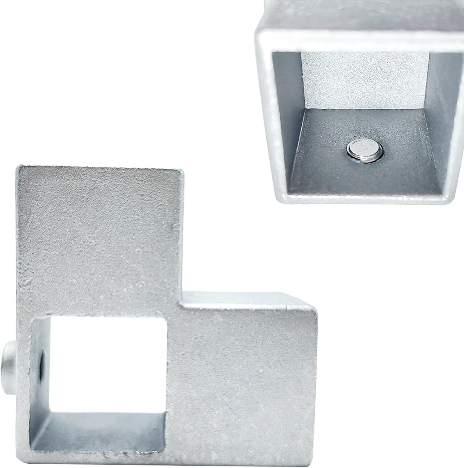 8 Pcs 25mm Aluminum Alloy 4-Way Square Tube Connectors for Structural Support