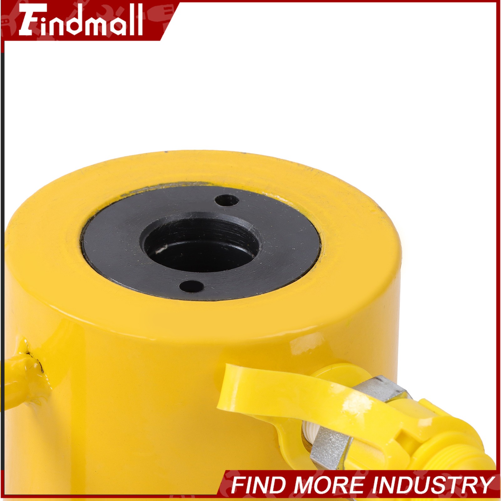 Findmall 20 Ton Capacity Hollow Hydraulic Cylinder 2″ 50mm Stroke Single Acting