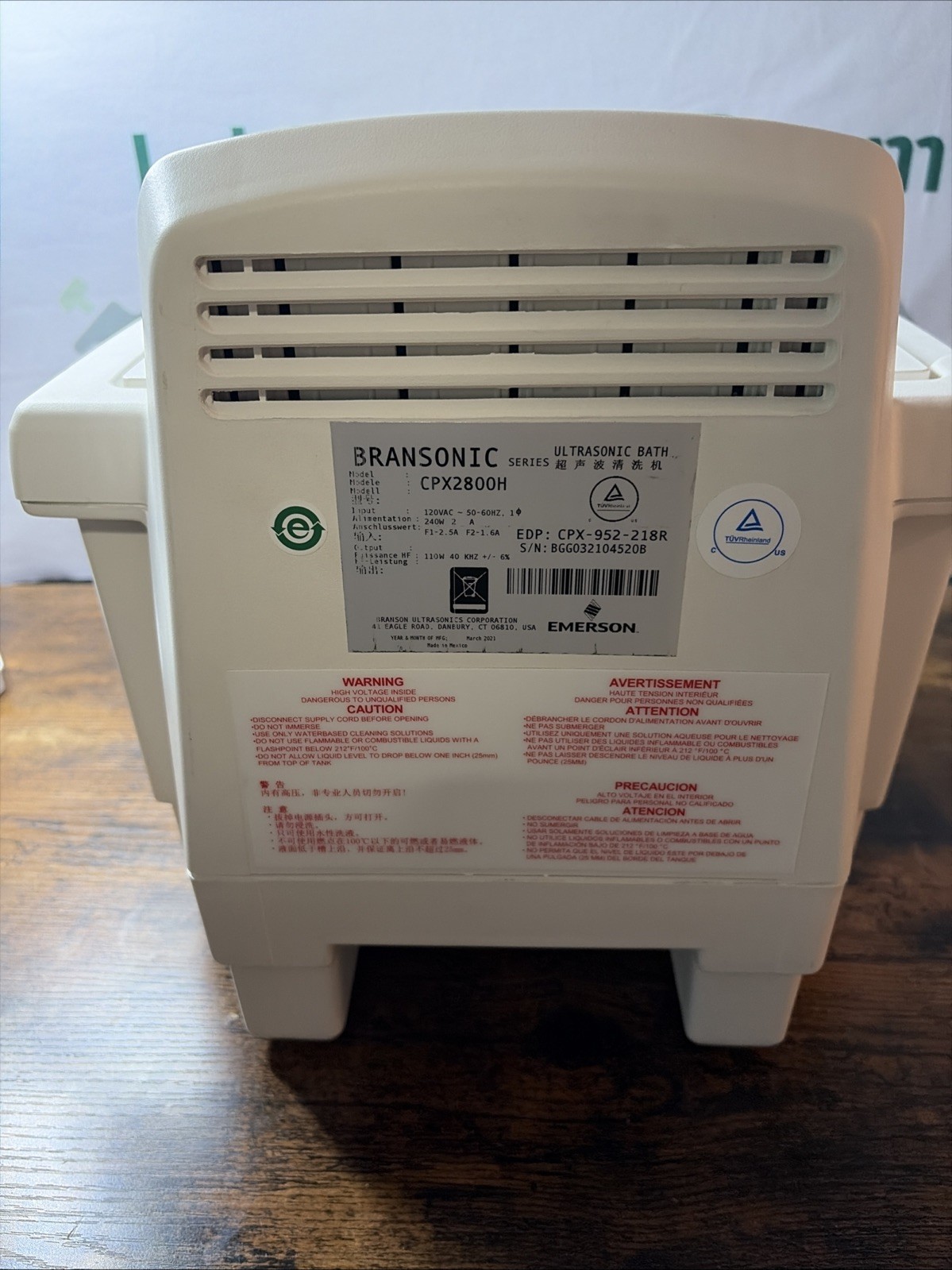 BRANSON CPX2800H CPX-952-218R Ultrasonic Cleaner with heater With Digital Timer