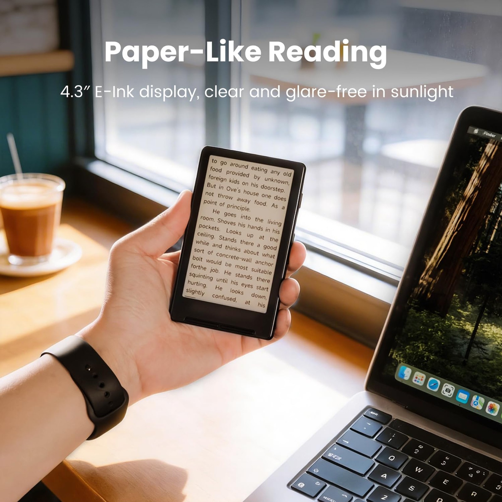 X4 E-Book Reader (Developer Edition), 4.3″ Pocket E-Ink eReader, Physical Page-T