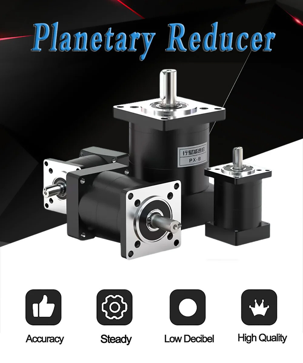 Nema 23 34 Planetary Gearbox Gear Head Reducer for 57 86 Stepper Motor 5:1~100:1