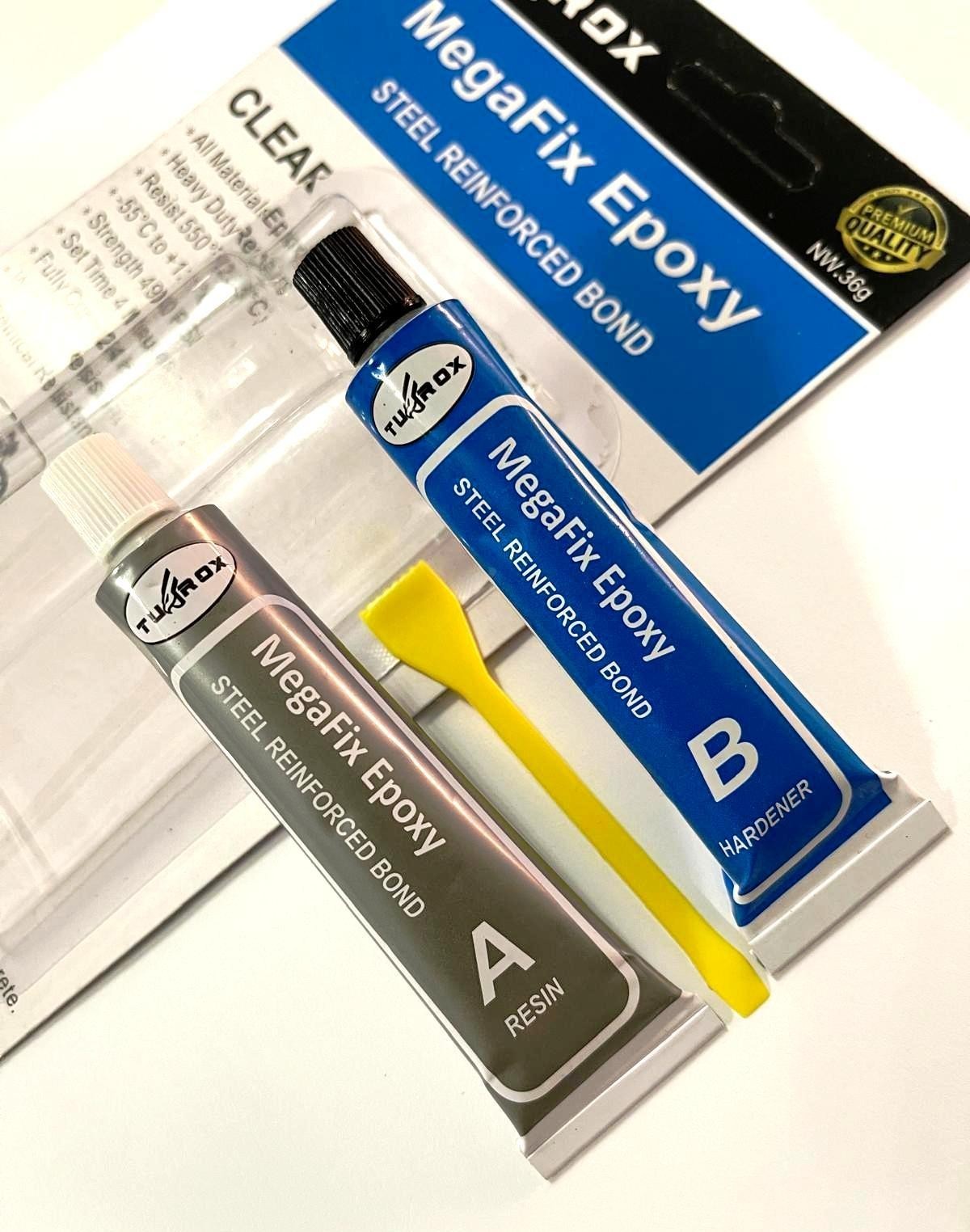 Epoxy Glue Resin Strong Adhesive Kit Hardener Bonds Metal Plastic Wood Glass PVC