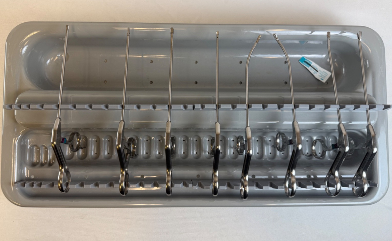 Set of 8 Stryker Conquest Arthroscopic Punch & Grasper Set w/ Sterilization Tray