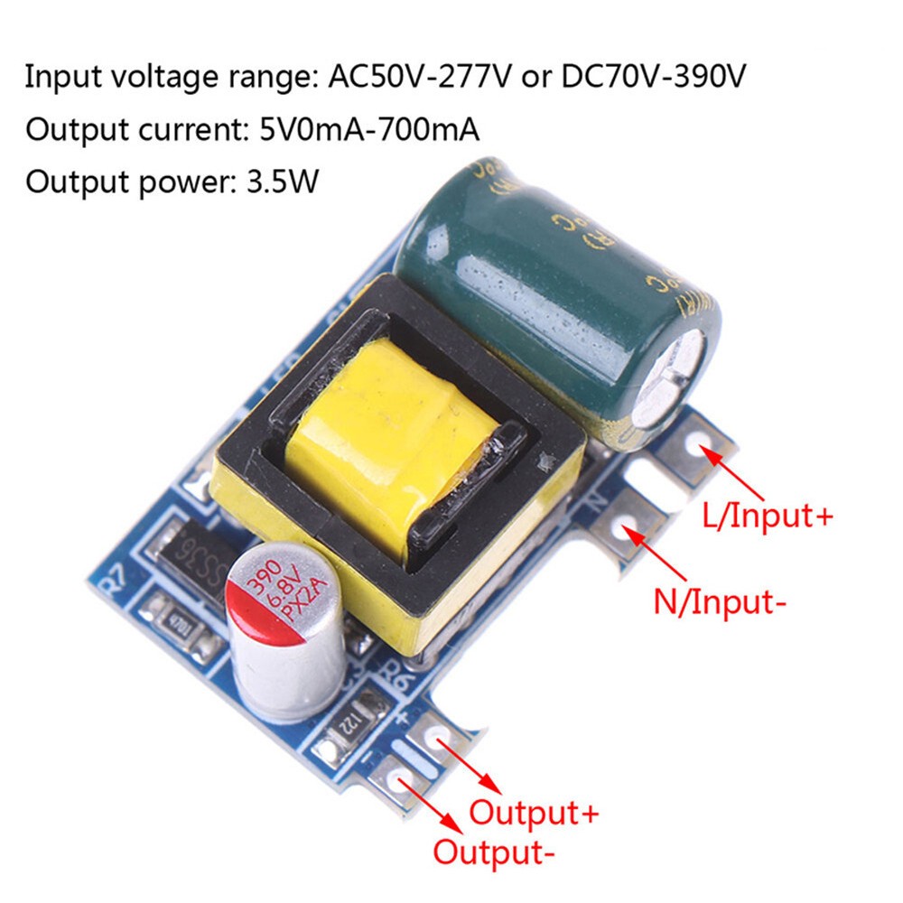 10x Mini AC-DC 110V 120V 220V 230V To 5V Converter Board Module Power Supply US