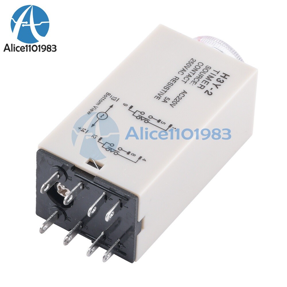 H3Y-2 220VAC 8P 0-30 Minutes Timing Delay Range DPDT Relay Timer *mz