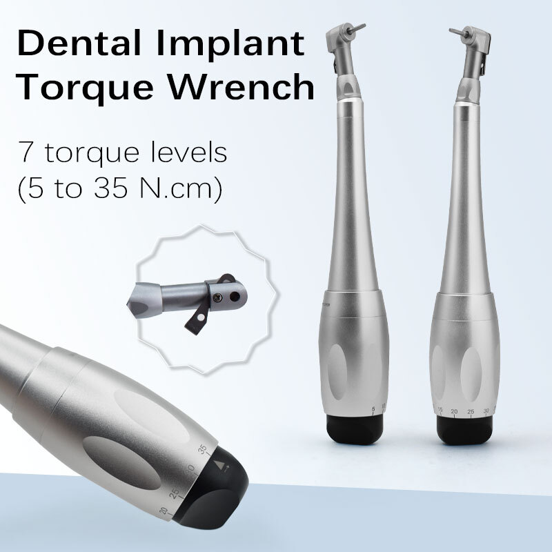 US Dental Universal Implant Kit Torque Wrench Contra Angle & 16pcs Drivers