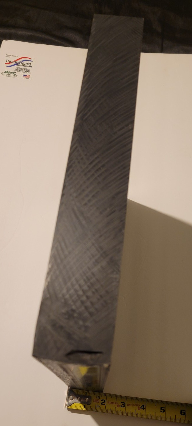 Black Delrin 1 3/4 x 12 x 12 (1.750 x 12.000 x 12.000) INV#X-52