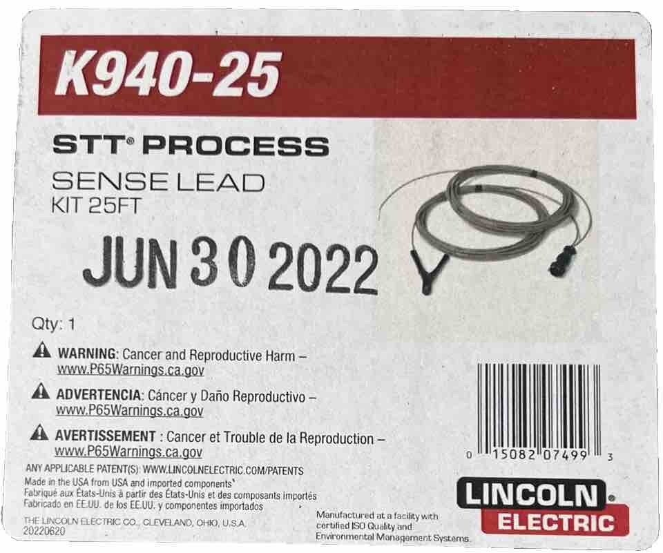 LINCOLN ELECTRIC K940-25 STT SENSE LEAD KIT.