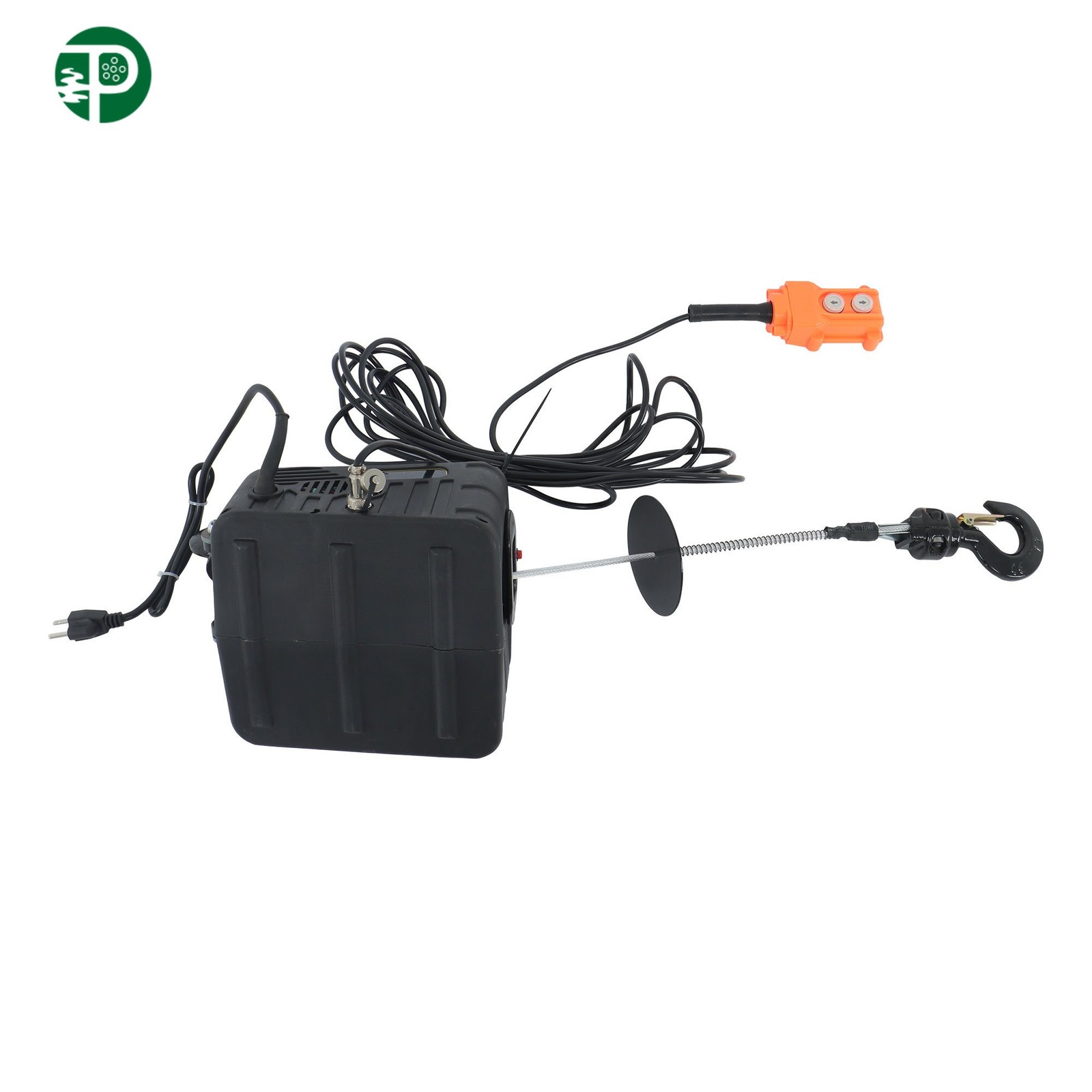 3-in-1 Electric Hoist Winch Crane Dual Remote Overload Safety 1100LBS/500kg