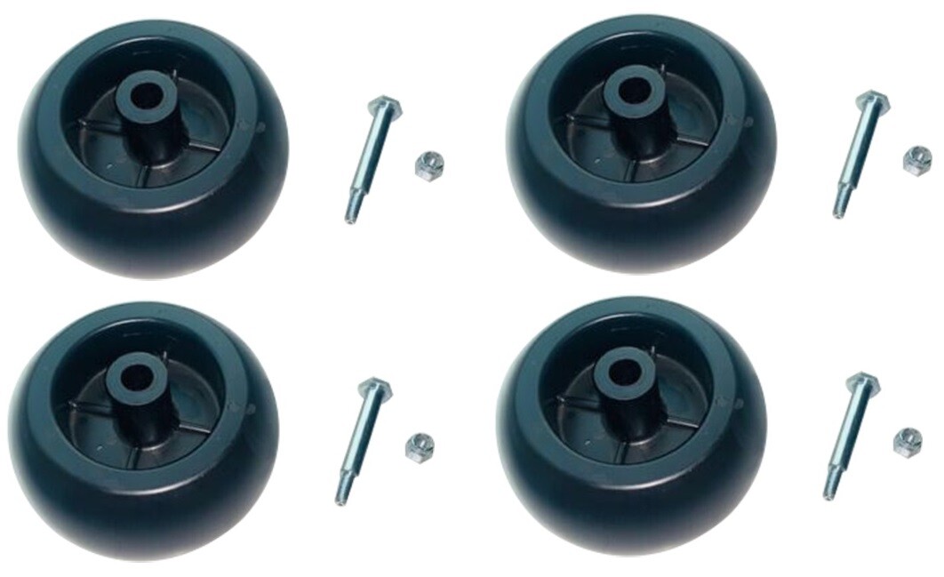 4/Four Deck wheels W/Bolts Fits Cub Cadet 44″ or 50″ 108 128 109 129 149 169