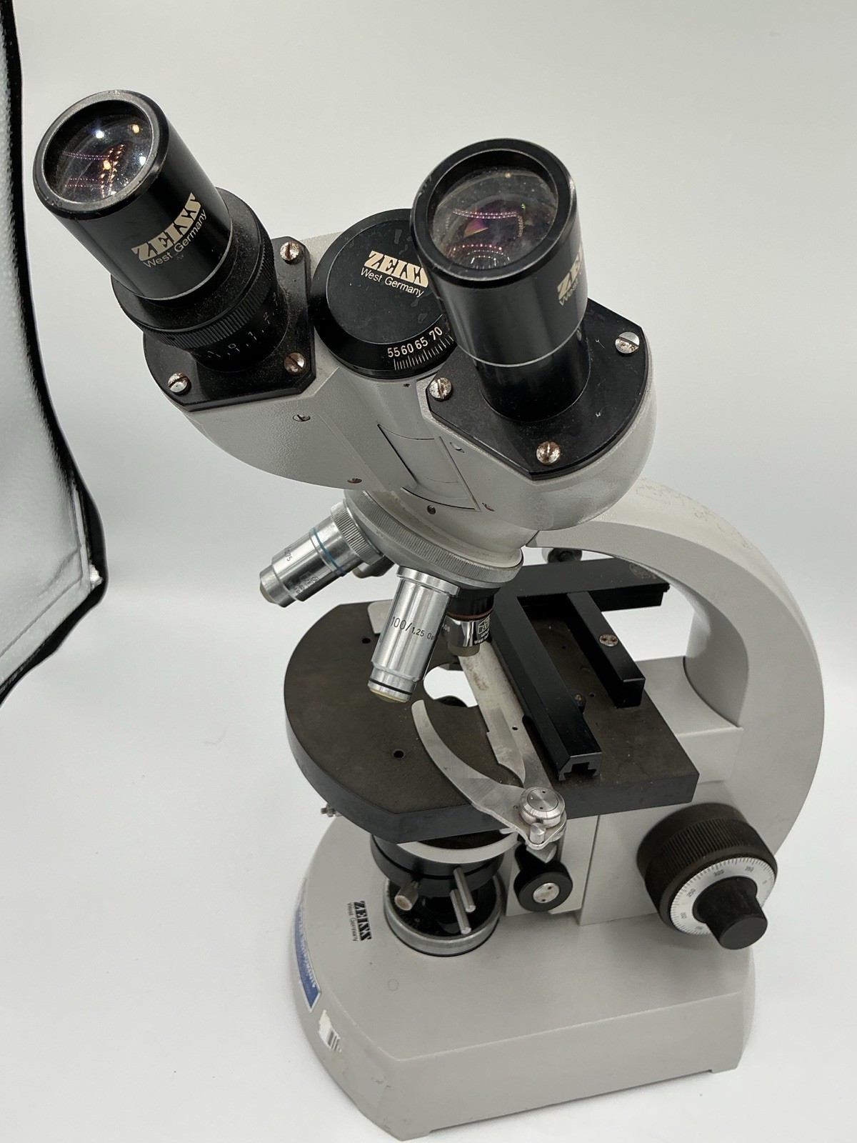 🌟Zeiss Standard 14 Lab Microscope with Objectives 4 Eyepieces-Read