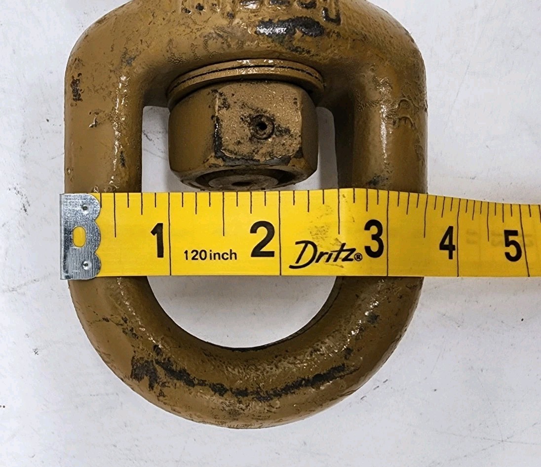 Crosby 5YB 4.5 Ton Swivel Eye Hoist Hook w/Latch Forged USA WLL 4.5T