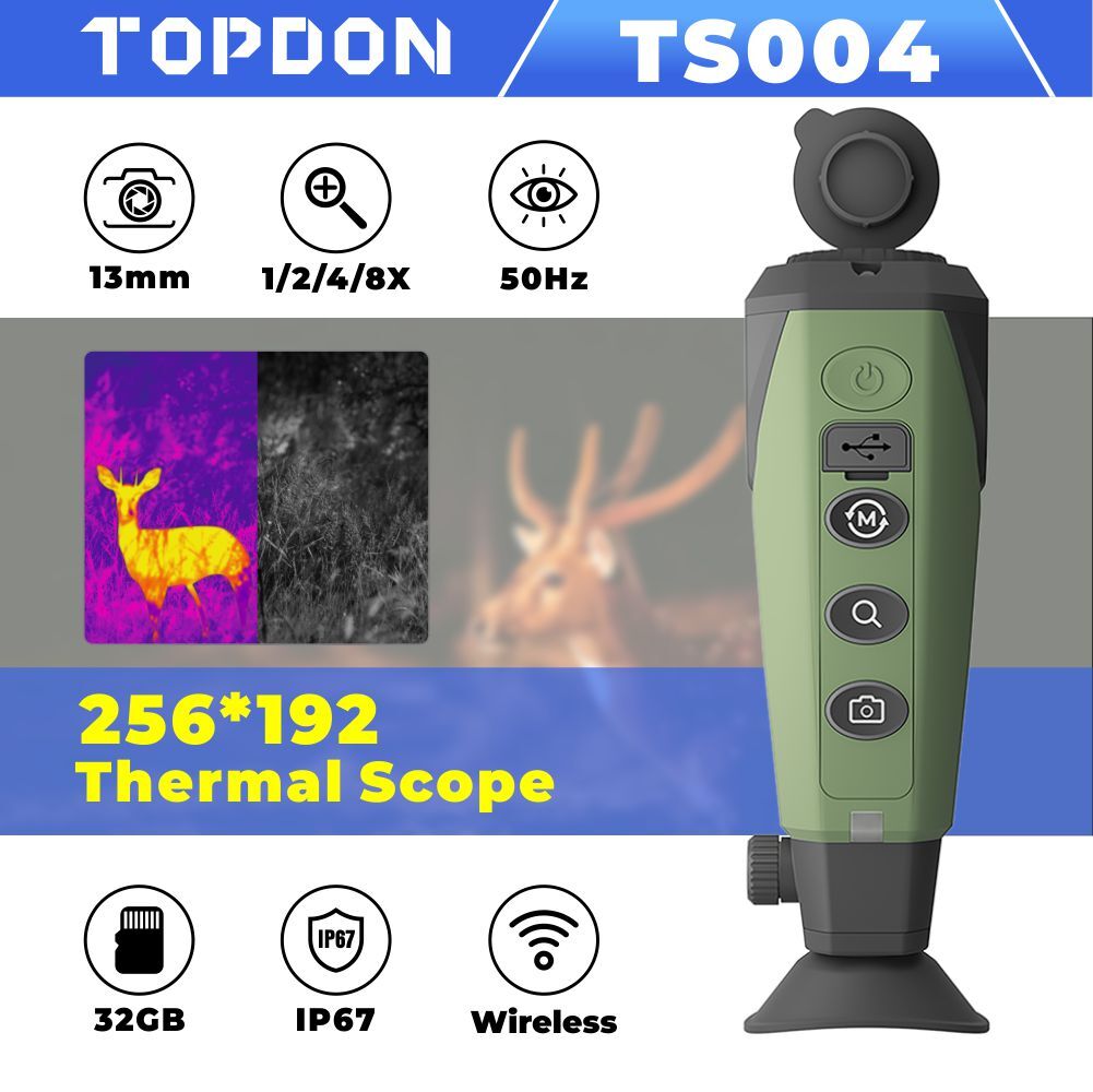 256 x 192 Thermal Imager Hunting Imaging Monocular Night Vision Camera Telescope
