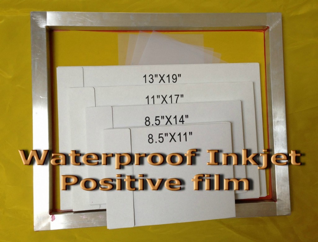 Waterproof Inkjet Screen Printing Film 8.5″ x 11″ 10 Sheets- 4 mil