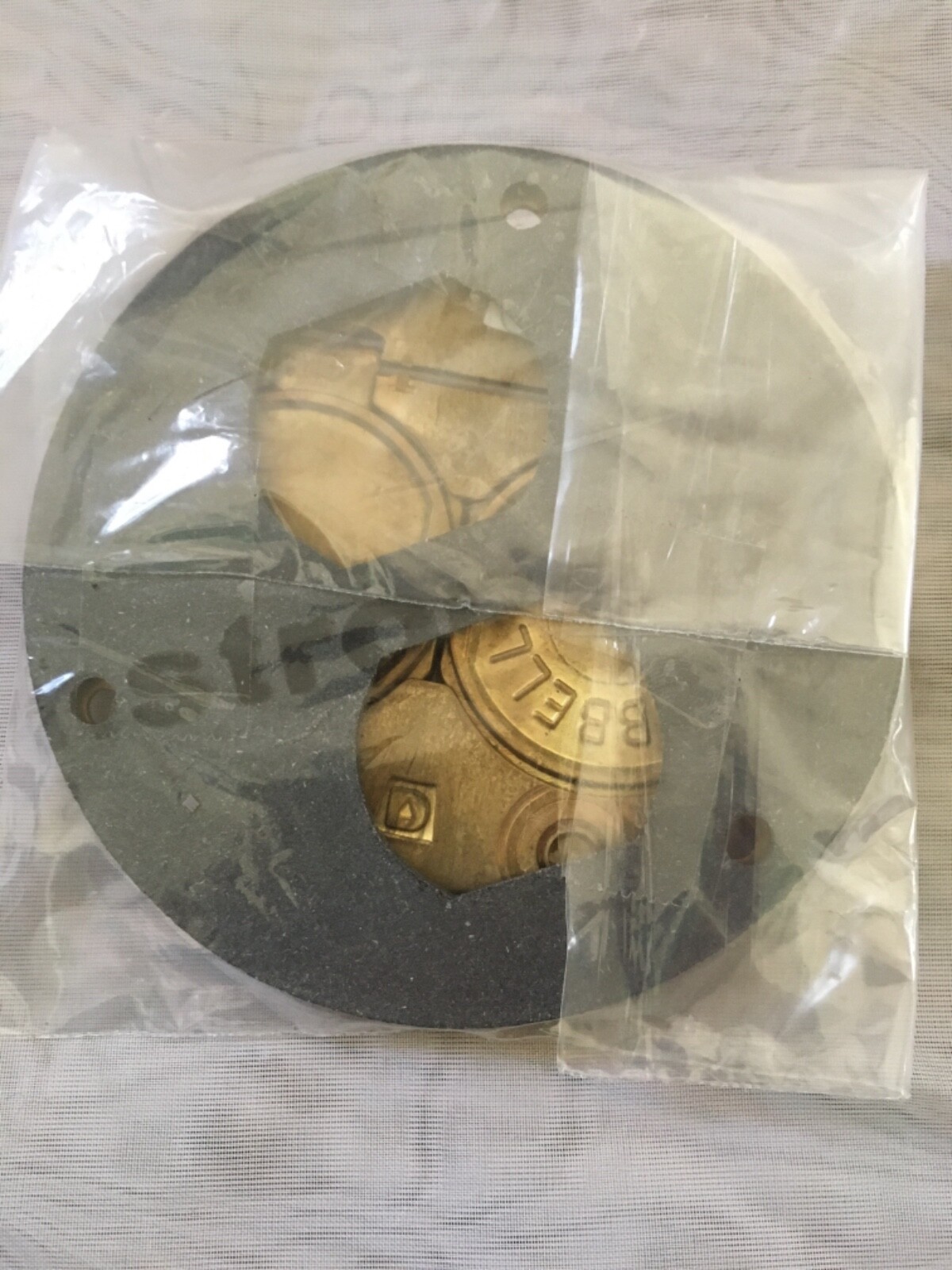 Hubbell Dualevel Adjustable Concretetite Floor Outlet Box B-2529 & Brass Cover