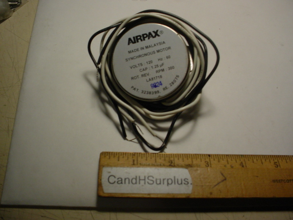 Airpax LA81718 synchronous motor 300 rpm 115 volt Lot of 2 pcs