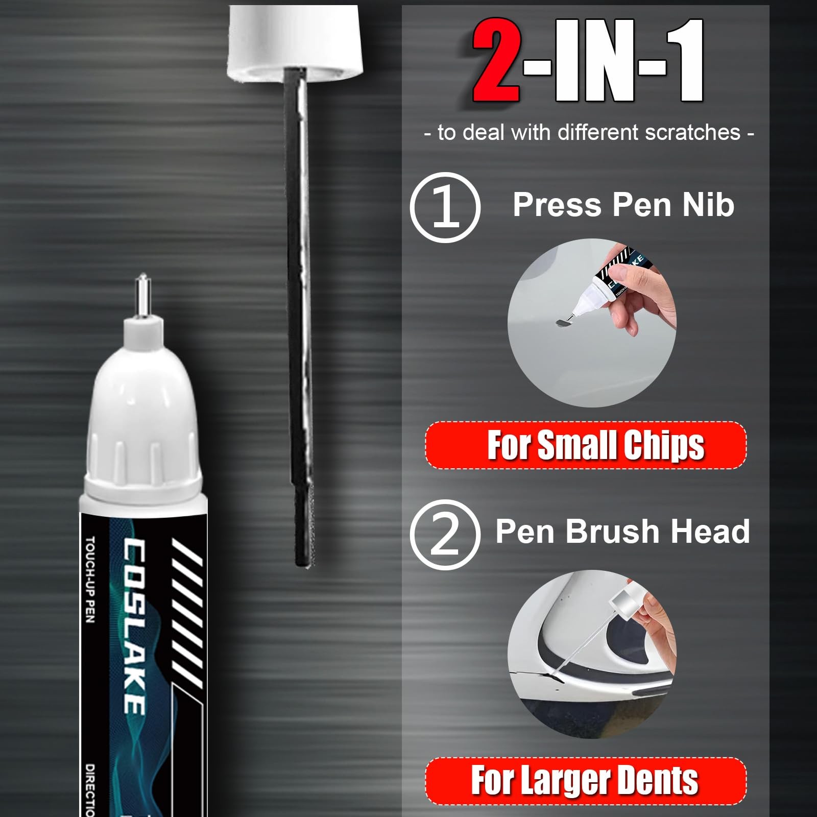 COSLAKE Car Touch Up Paint(Red Carpet(D4)) for LINCOLN, Car Paint Scratch Rep…