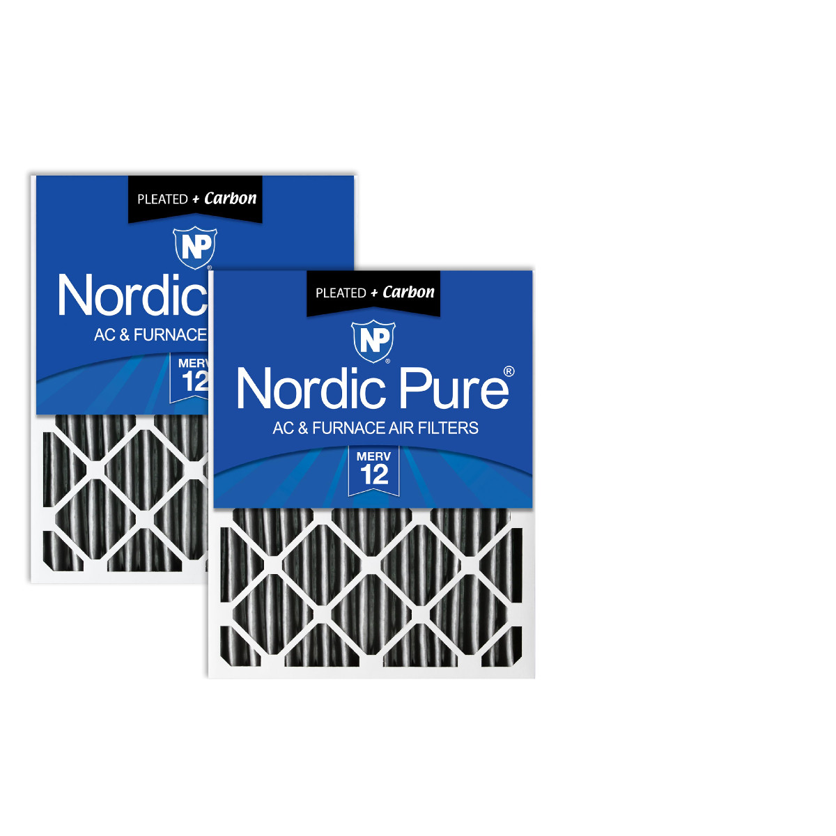 Nordic Pure 20X24X4 Actual Size 19 3/8 X 23 3/8 X 3 5/8 Pleated Air Filter Merv