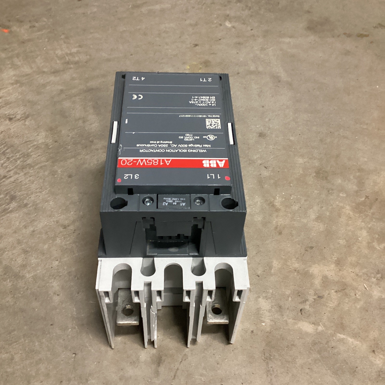 Refurbished ABB Welding Isolation Contactor, Model: A185W-20