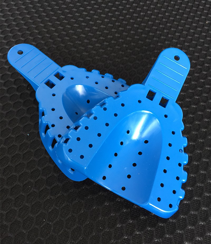 Dental Impression Trays Plastic Perforated 12PC Upper/Lower S/M/L/XL Easyinsmile