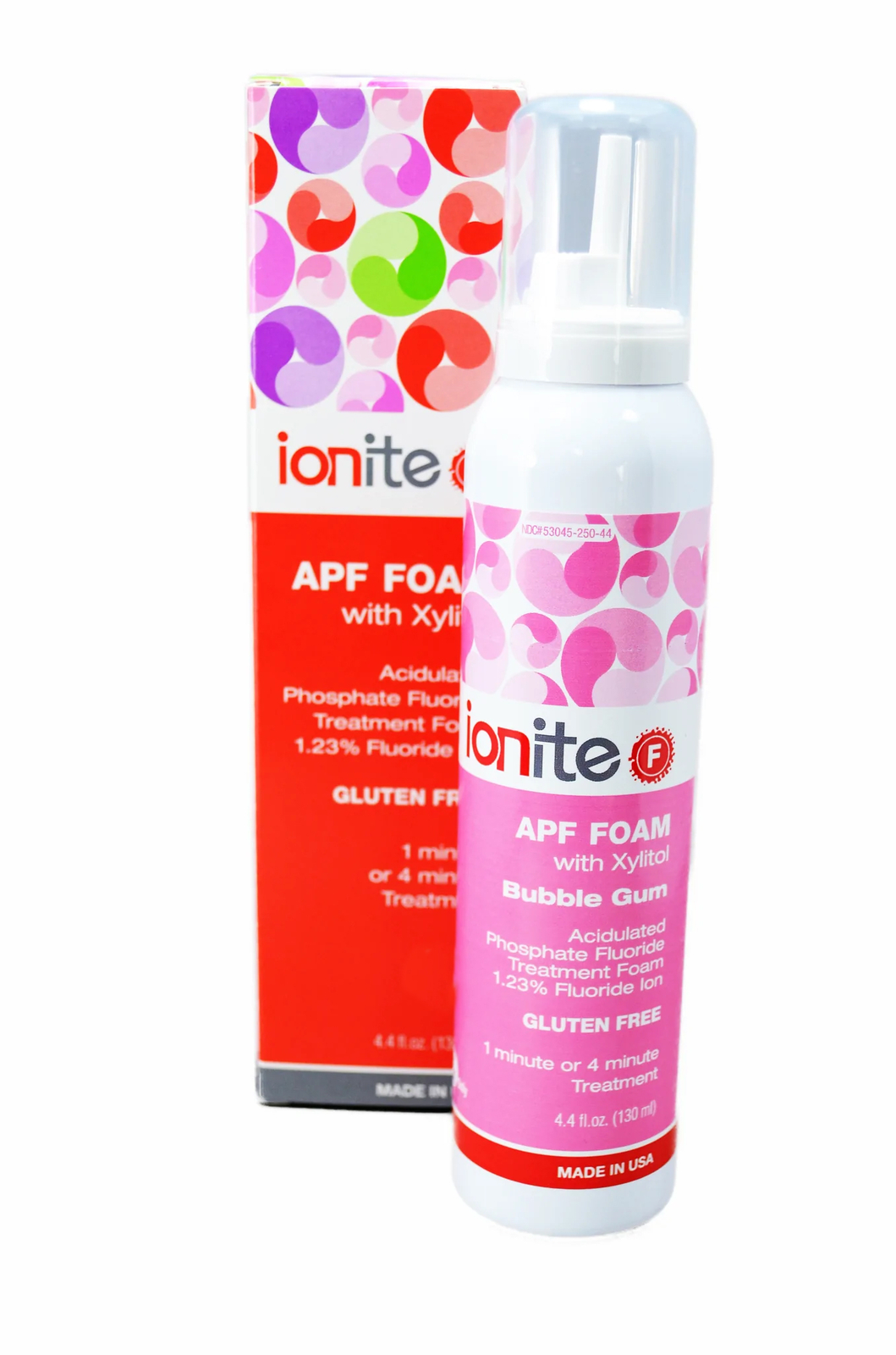 Dharma Research 56-00100 Ionite-F 1.23% APF Dental Foam Bubble Gum 130 mL