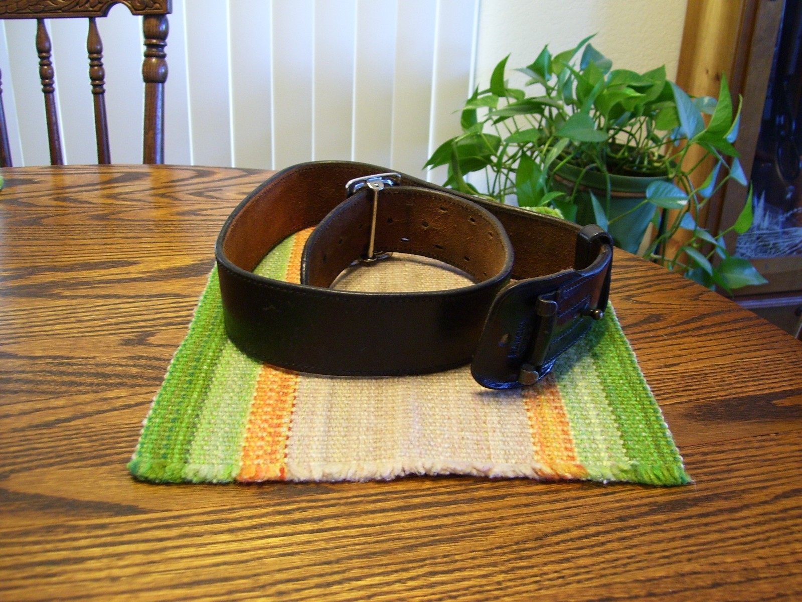 Bianchi #B2 36 Leather Black Plain 2.25″ Sam Browne Duty Belt Gun Equipment Belt