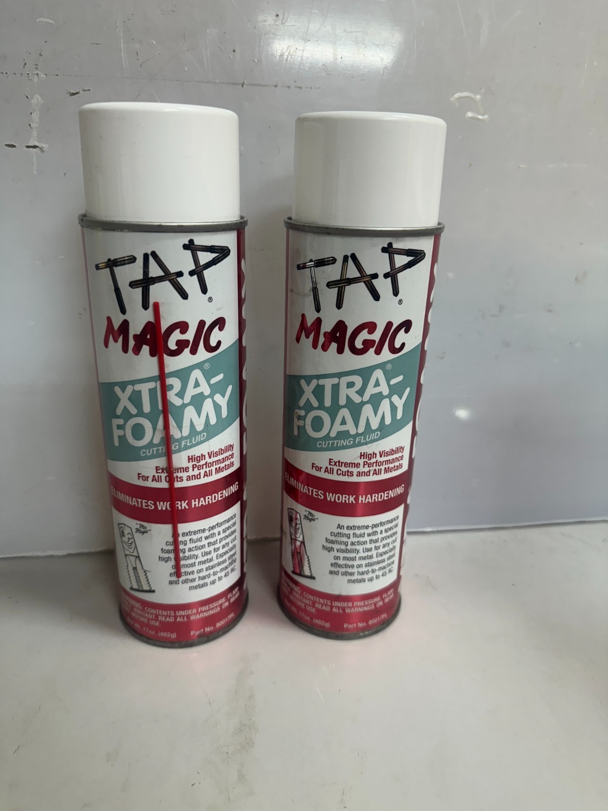 TAP MAGIC 80017FL XTRA-FOAMY CUTTING FLUID (LOT OF 2) 17 OZ AEROSOL FREE SHIP