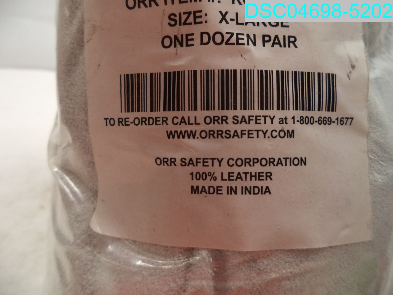 QTY=12: ORR SAFETY CORP KGM27970XL Cowhide Soft Leather Drivers Gloves X-Large
