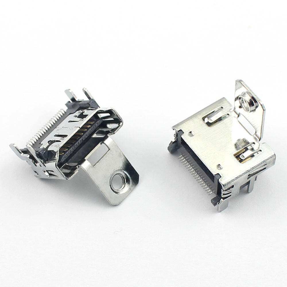 5Pcs HDMI HD Interface 19 Pin 19P Female SMD SMT PCB Socket Connector 4 Leg