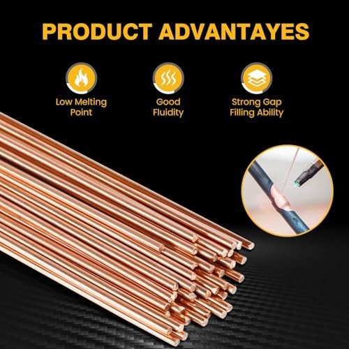 40pcs Self-Fluxing Brazing Rods 5/64″ Diameter for HVAC, AC, Refrigeration, Weld