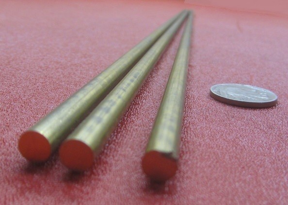 360 Brass Rod 1/4″ (.250″) Diameter x 24.0″ Length, 3 Pcs, 6 Ft